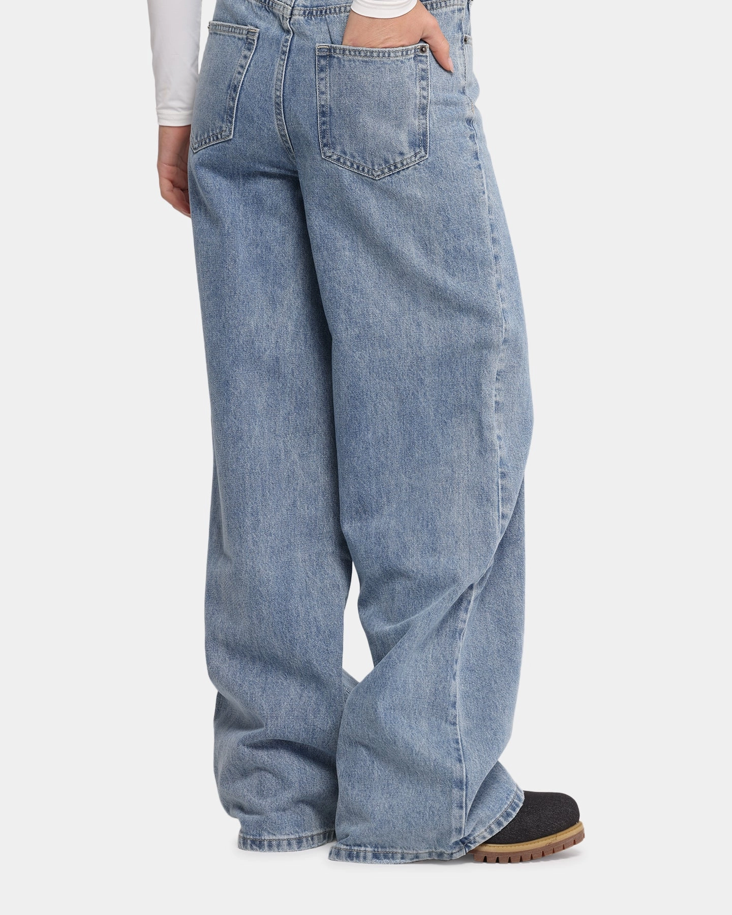 Premium Party Look XXIII Women's Wide Leg Jeans Blue Denim