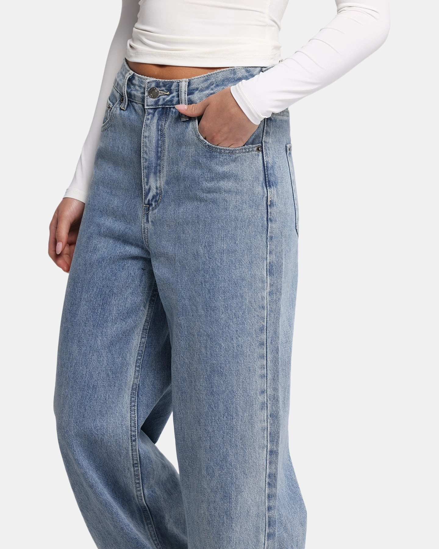 Everyday Layer Stretch Fabric XXIII Women's Wide Leg Jeans Blue Denim