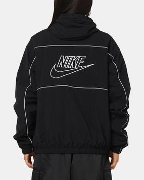 QuiltedPattern suitable for educational purposes Nike Club Athlete Hooded Jacket Black/White/White