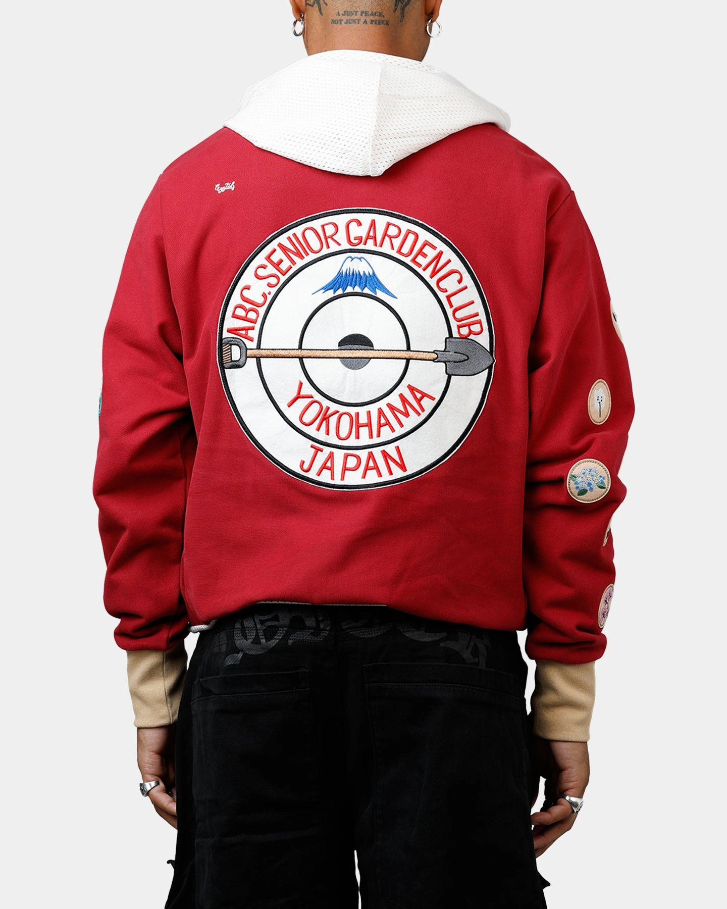 ABC Patch Hoodie Rose Youth no pocket