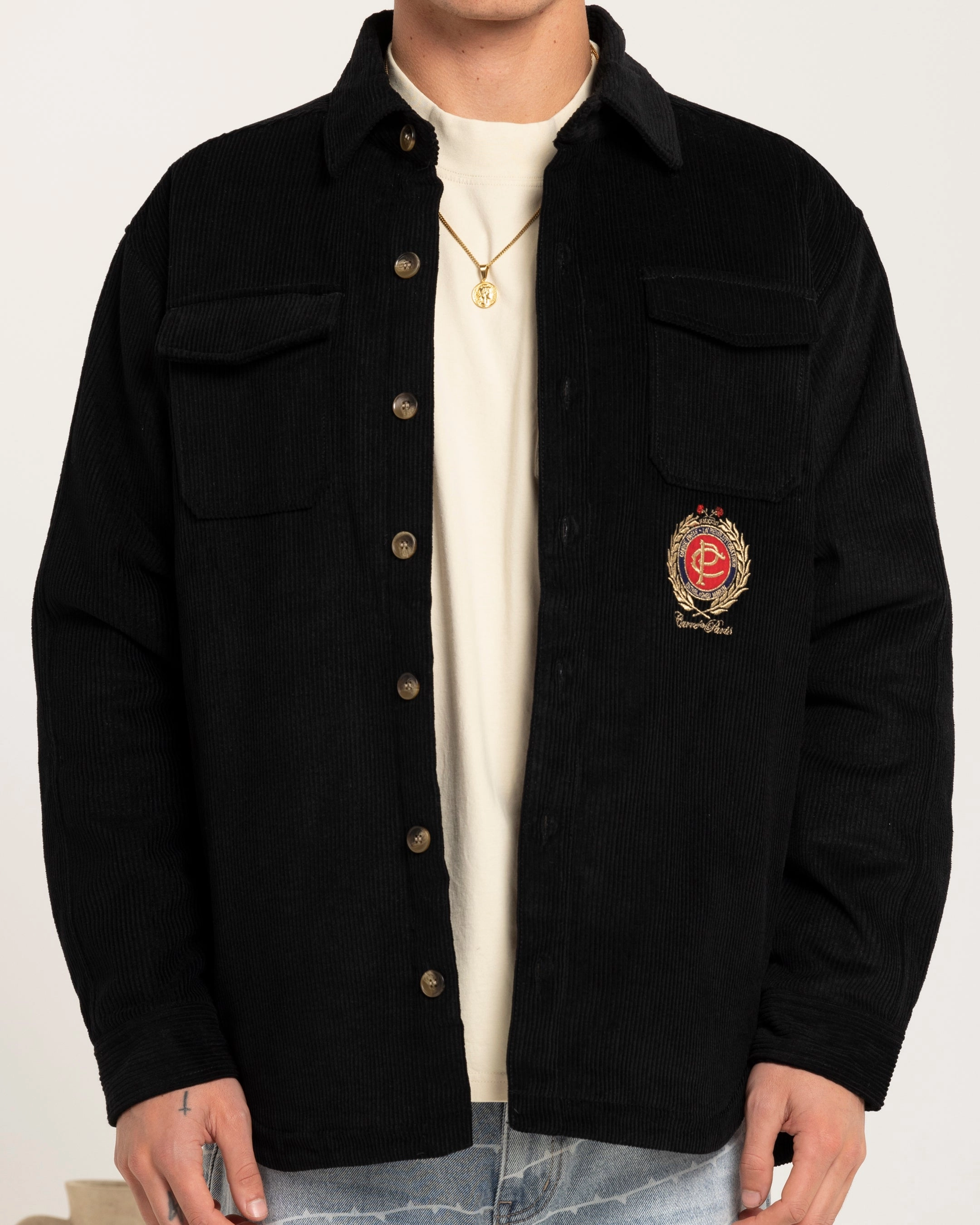 Carre Corduroy Trade Jacket Black Invoice