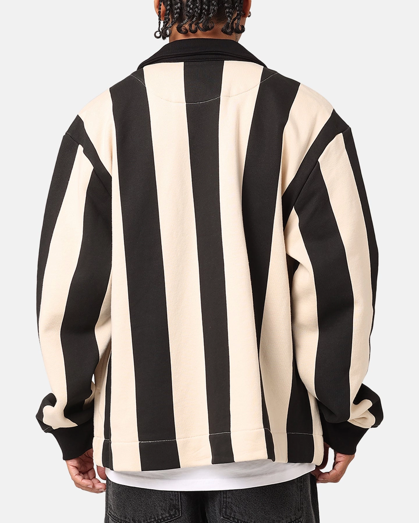 Students Golf Remington Stripes Jacket Black Minimal Look Chic