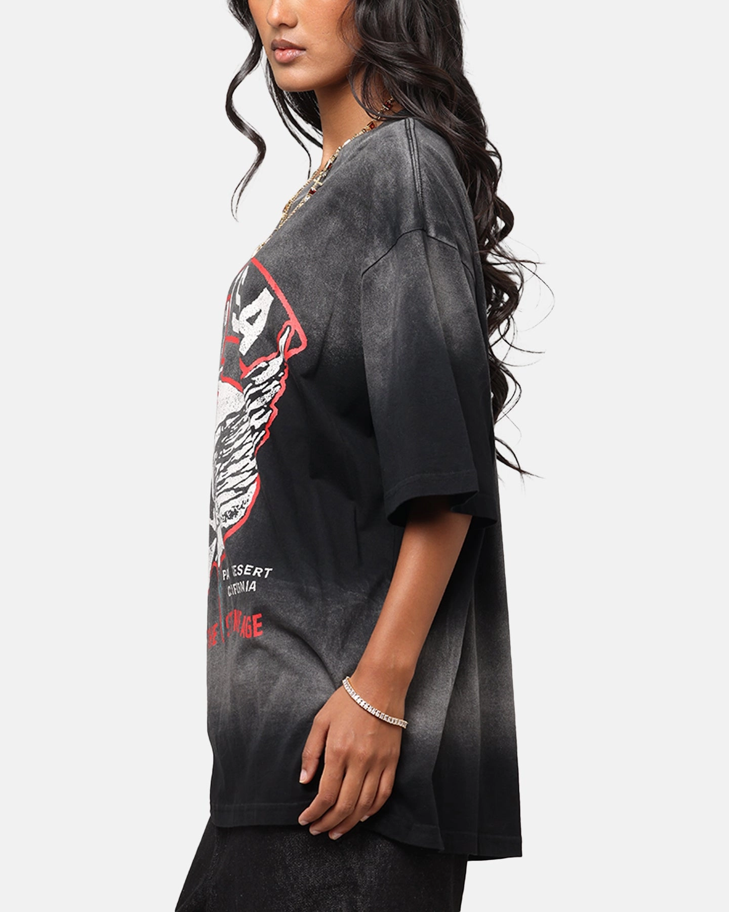 Queens Of The Stone Age Stone Age Vintage T-Shirt Washed Black Odor Resistant Treatment Casual Wear