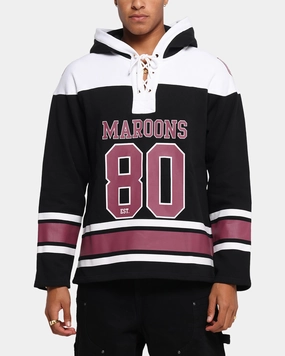 Queensland Rugby League Queensland Maroons Panel Hoodie Black Recycled materials