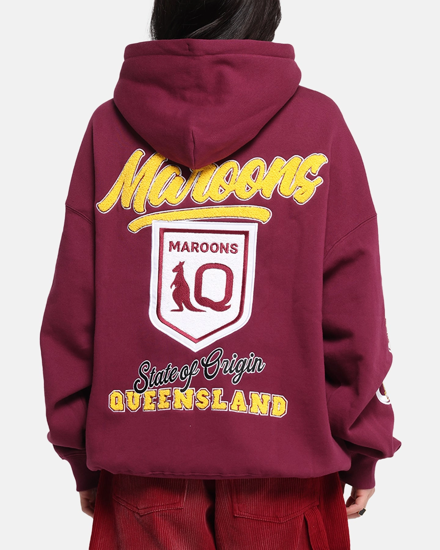 Powder Rugged Outer Shell Queensland Rugby League Queensland Maroons State Of Origin Hoodie Maroon