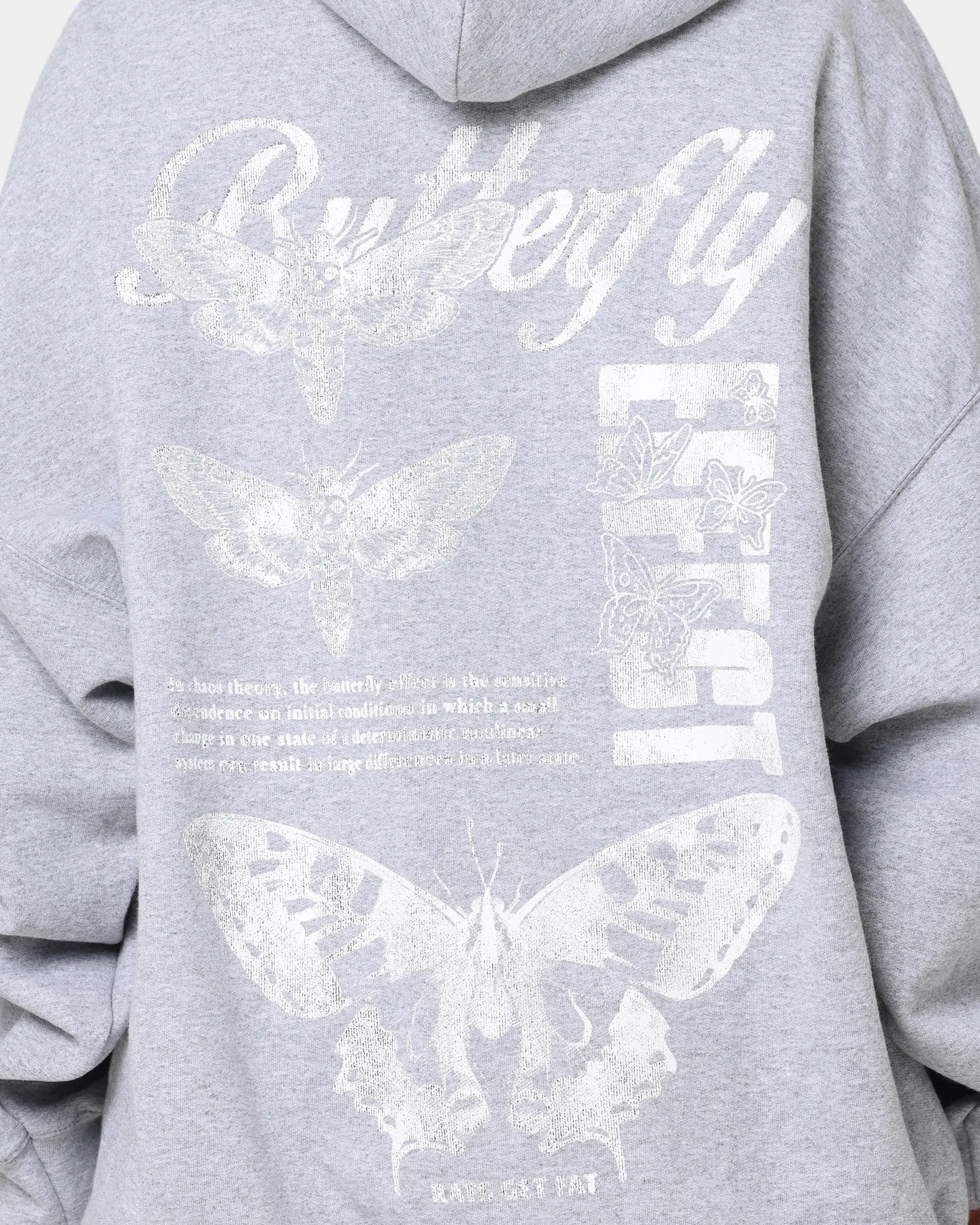 Storm Protection Rats Get Fat Butterfly Effect Hoodie Grey