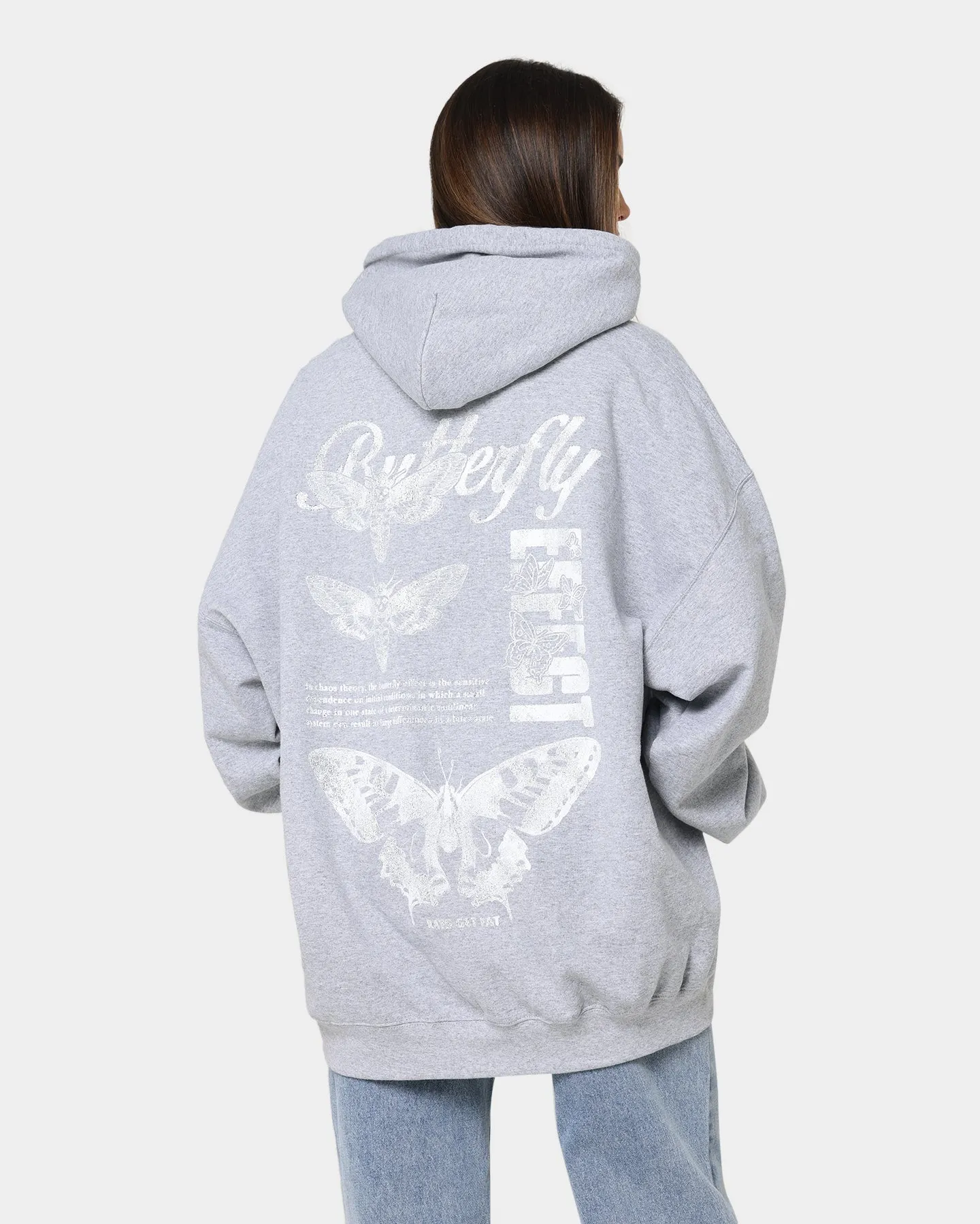 backpack Breathable Mesh Panels Rats Get Fat Butterfly Effect Hoodie Grey