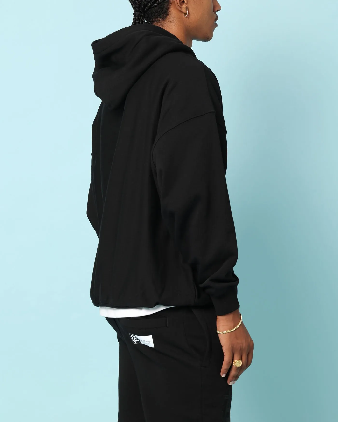 Cordlock Adjustment System Carr?? Academy Oversized Hoodie Black