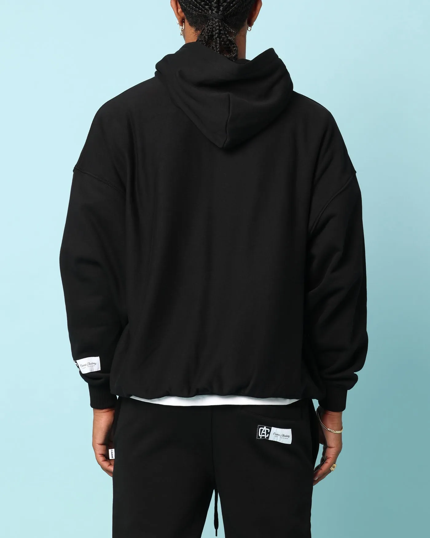 Money Versatile Design Carr?? Academy Oversized Hoodie Black
