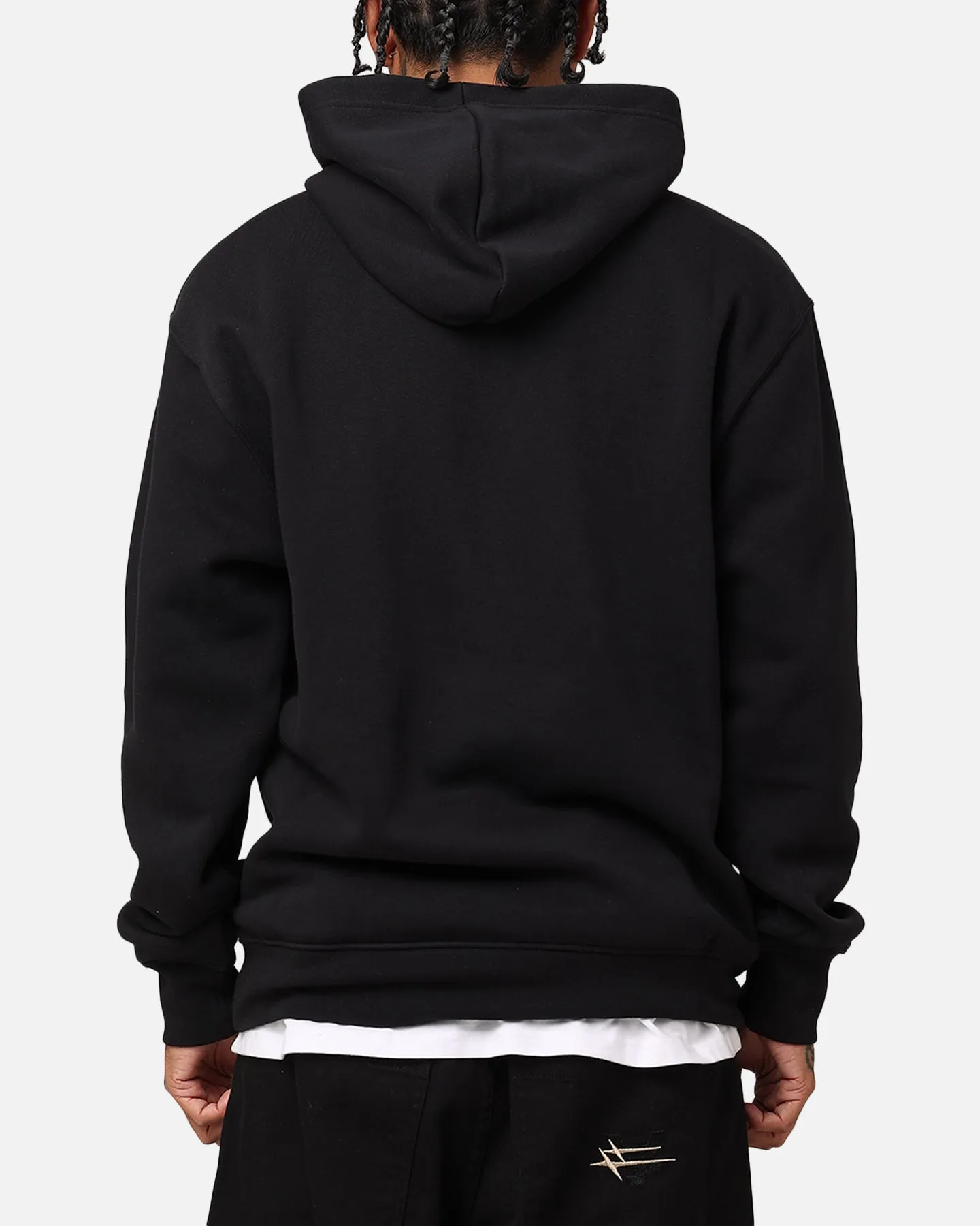 Jordan Essentials Fleece Pullover Black/Black/White Cozy Fit Flexible Layering