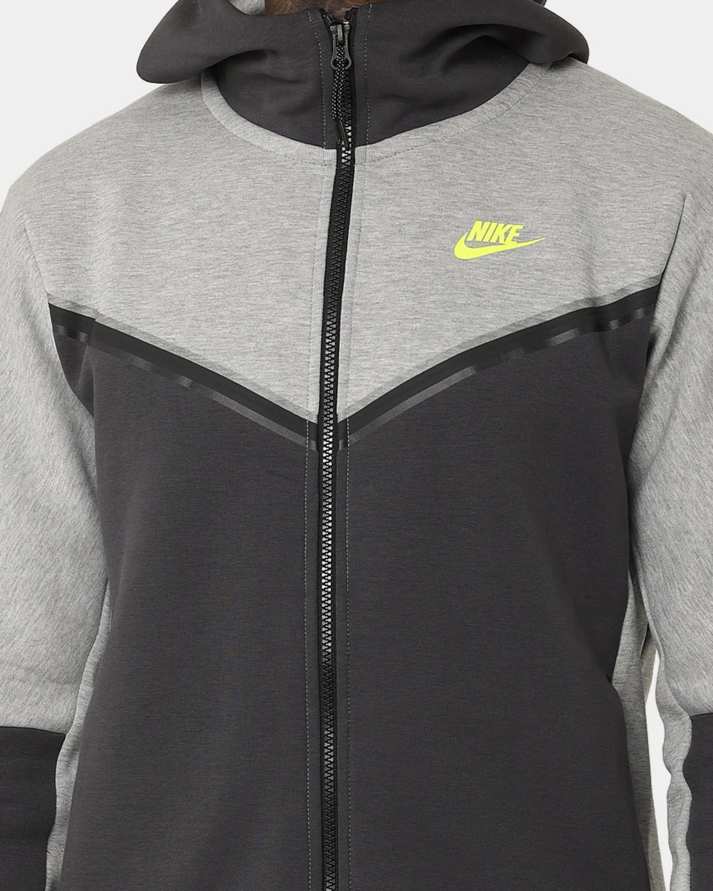 winter season Nike Sportswear Tech Fleece Full Zip Hoodie Dark Grey Heather