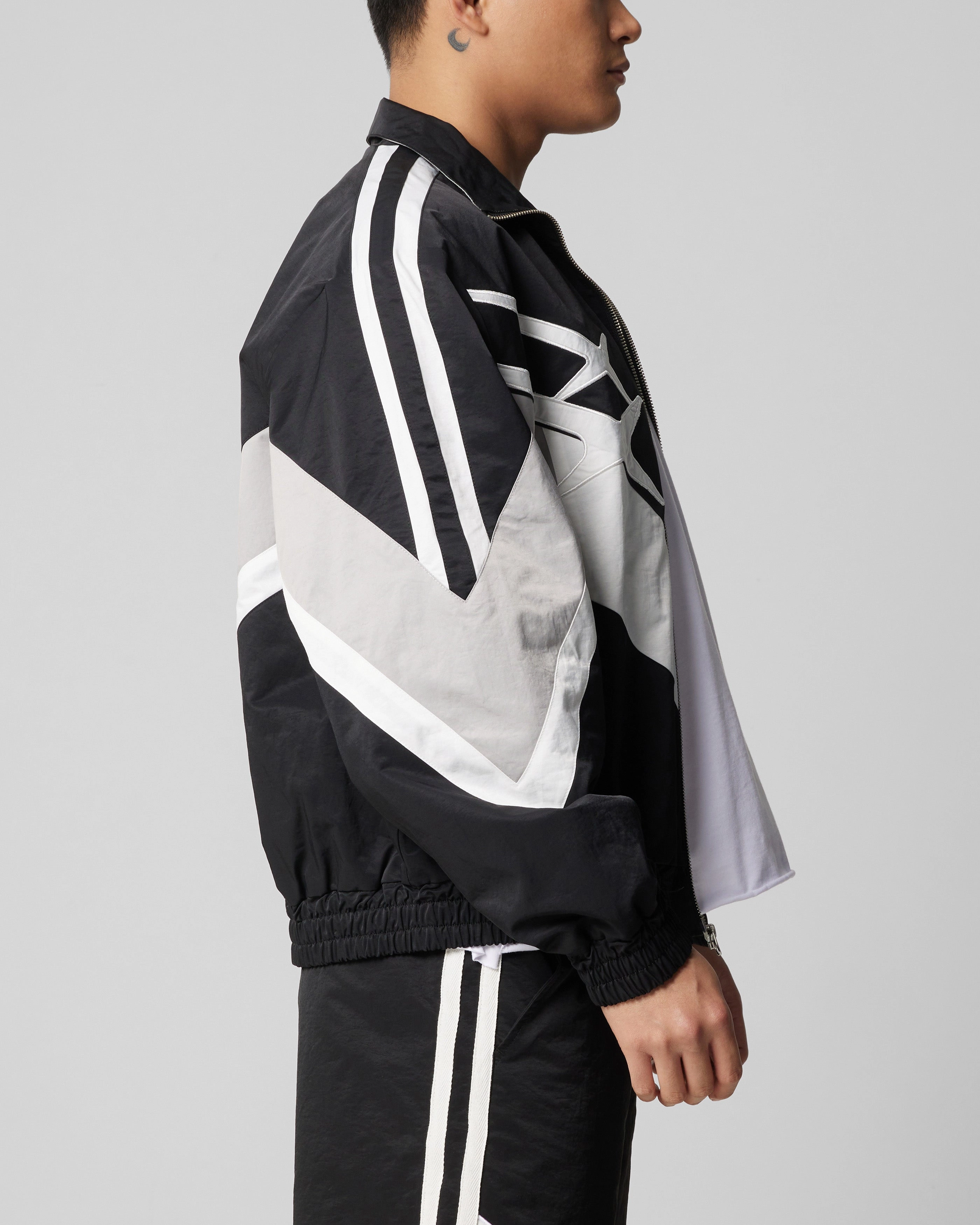 Loiter Hybrid Track Jacket Black/Grey Cold Weather Wear visibility