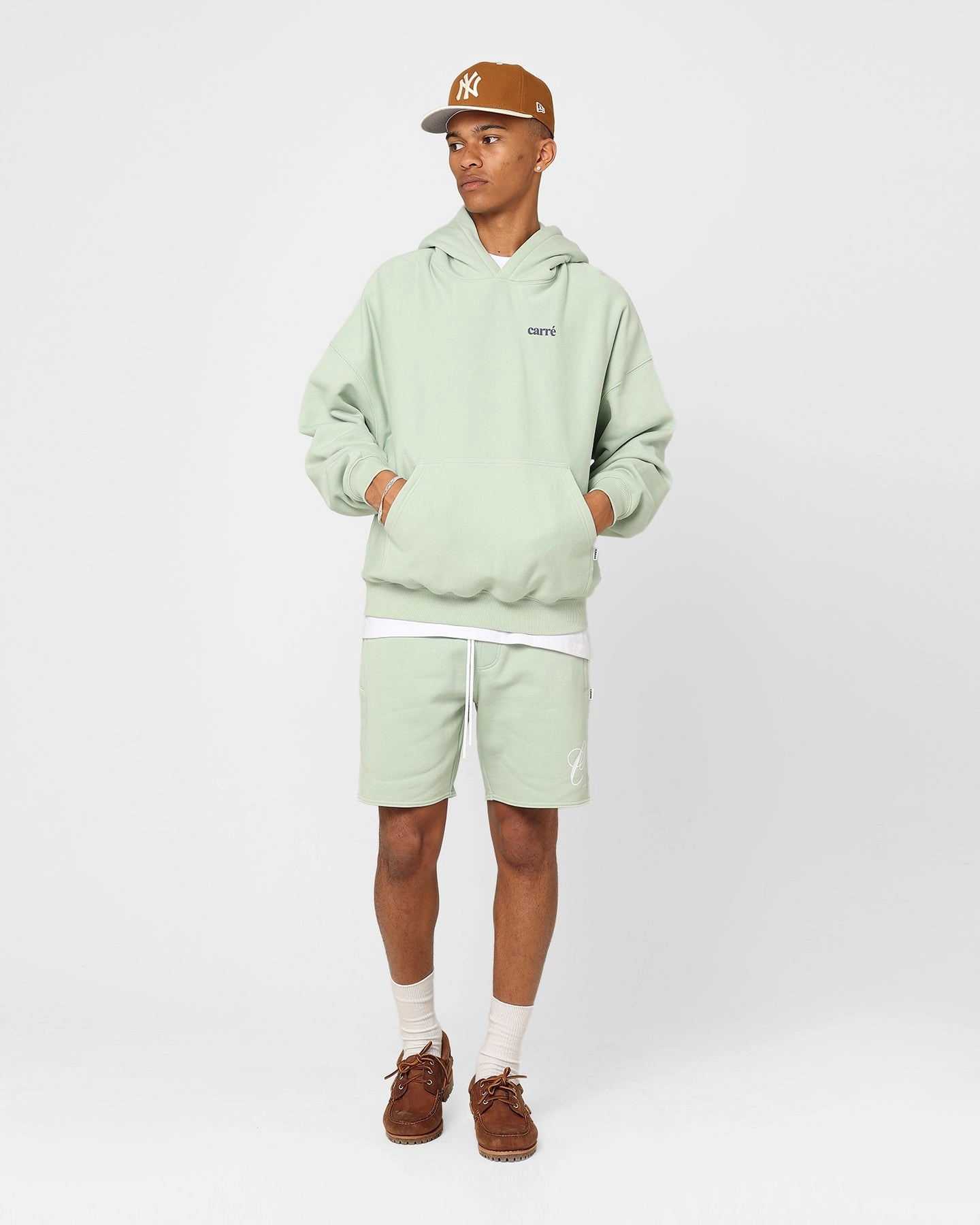 Carre Capital C Terry Shorts Pistachio Comfortable Style