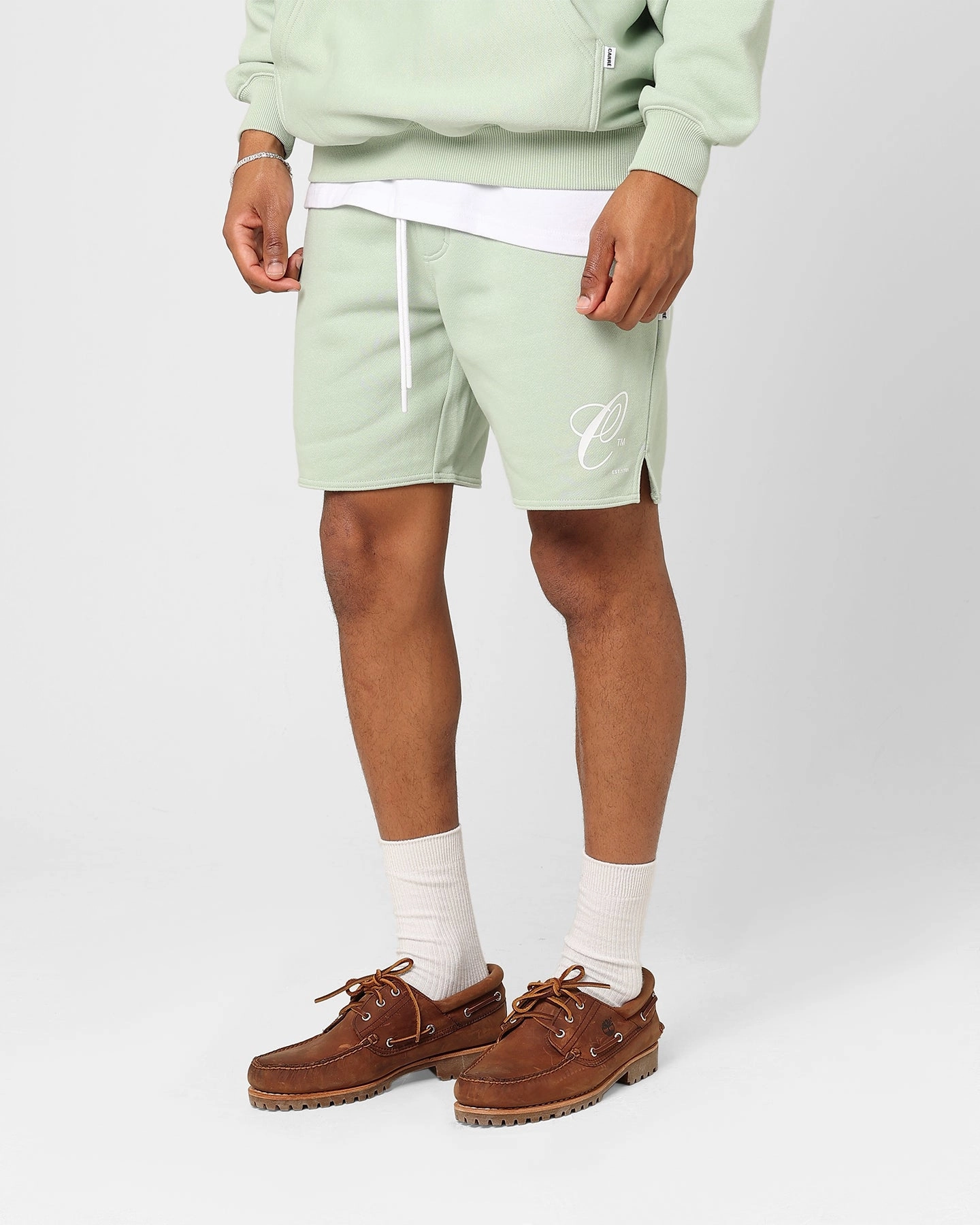 Streetwear Carre Capital C Terry Shorts Pistachio
