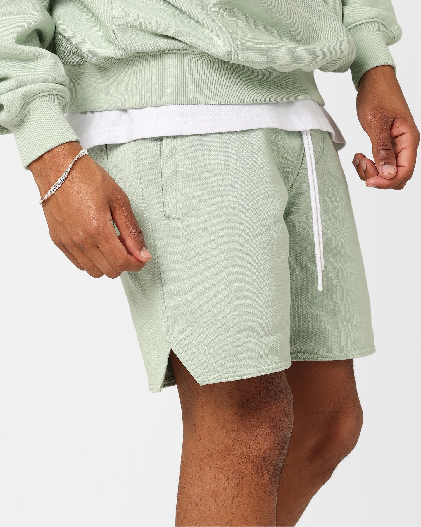 Carre Capital C Terry Shorts Pistachio snowboarding apparel Quick Release Closure