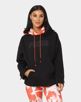 Puma Women's Bucket Hoodie Puma Black Side Pockets Diploma