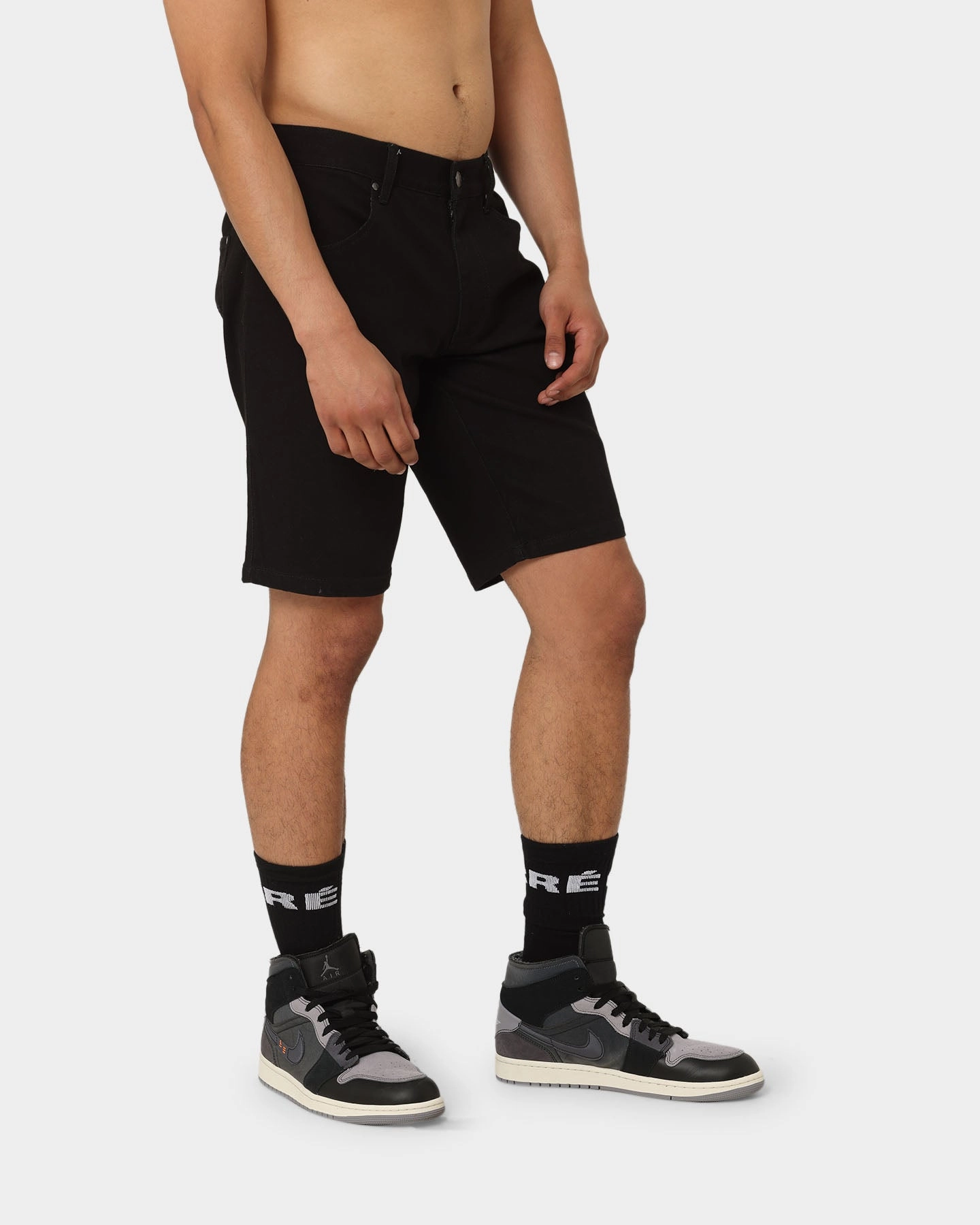 Carre Relache Denim Shorts Black Preppy look Fair trade