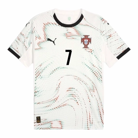 Portugal Away Jersey 2025 Ronaldo 7 Wrinkle Resistant Weave