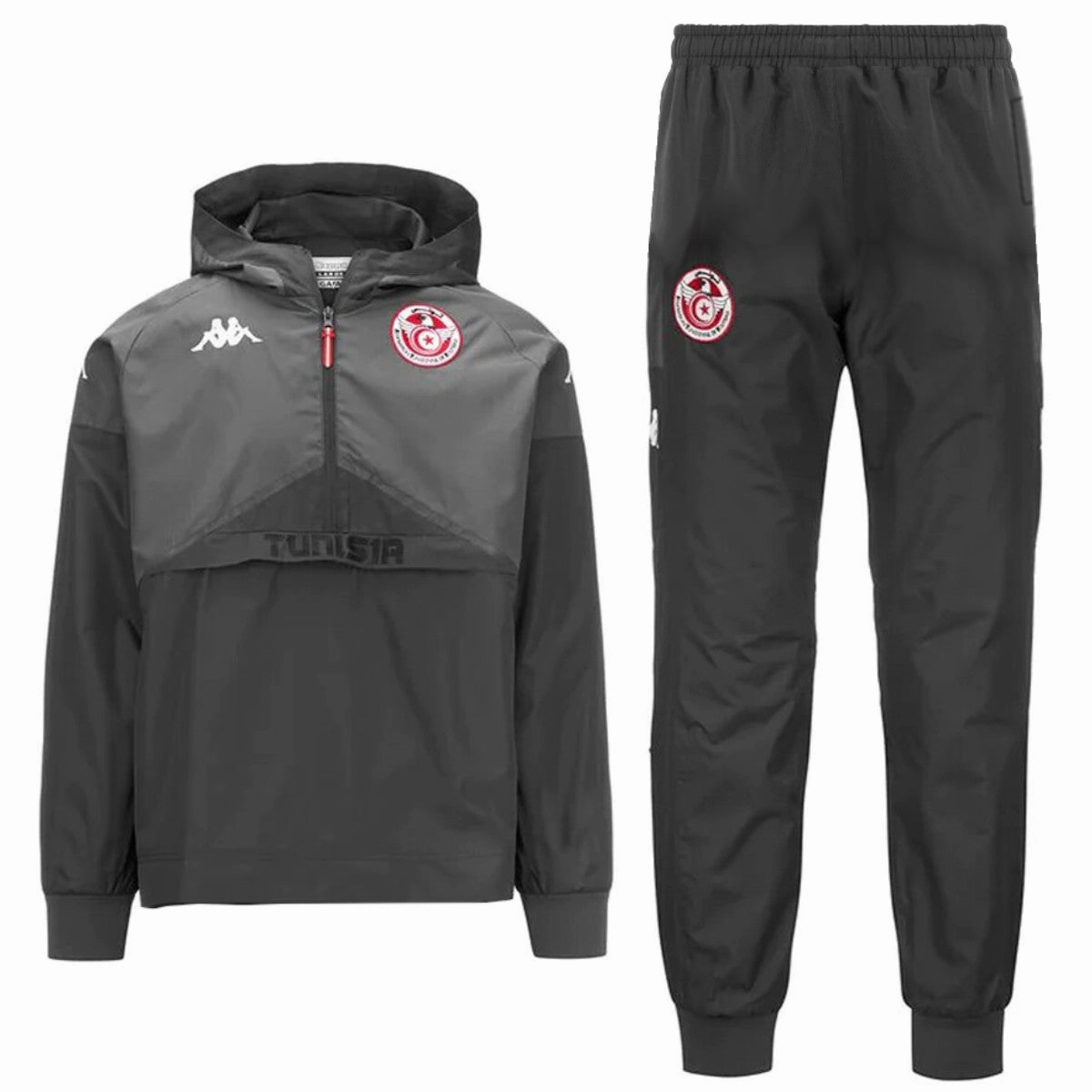 Biodegradable Fiber Blends Tunisia national team presentation soccer tracksuit 2024/25 - Kappa