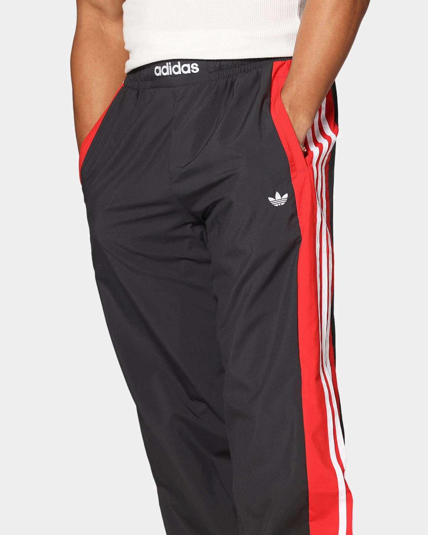 Anti Static Lining Adidas Originals Warm Up Track Pants Better Scarlet