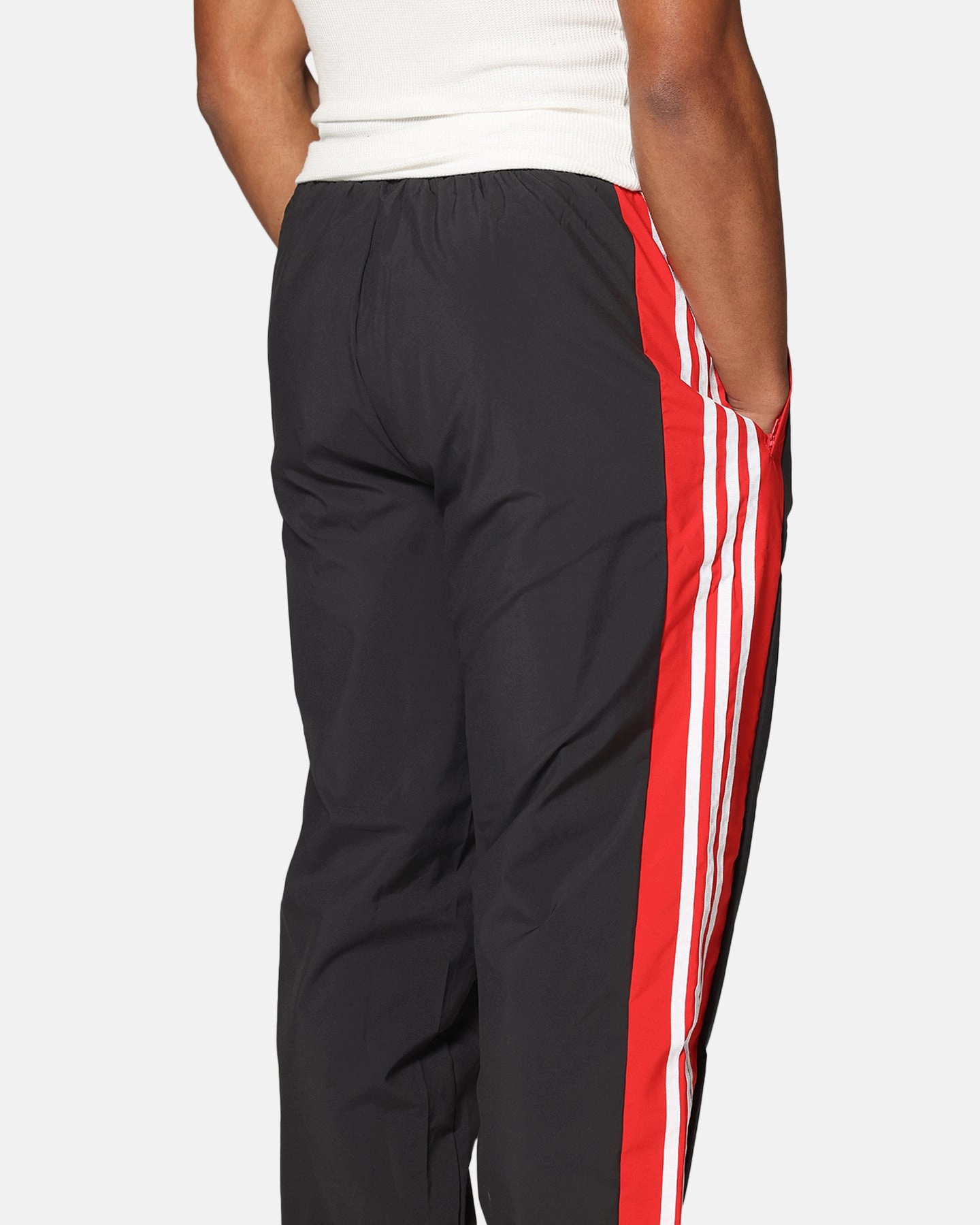 Adidas Originals Warm Up Track Pants Better Scarlet Stretch Panels Sporty Comfort Fit