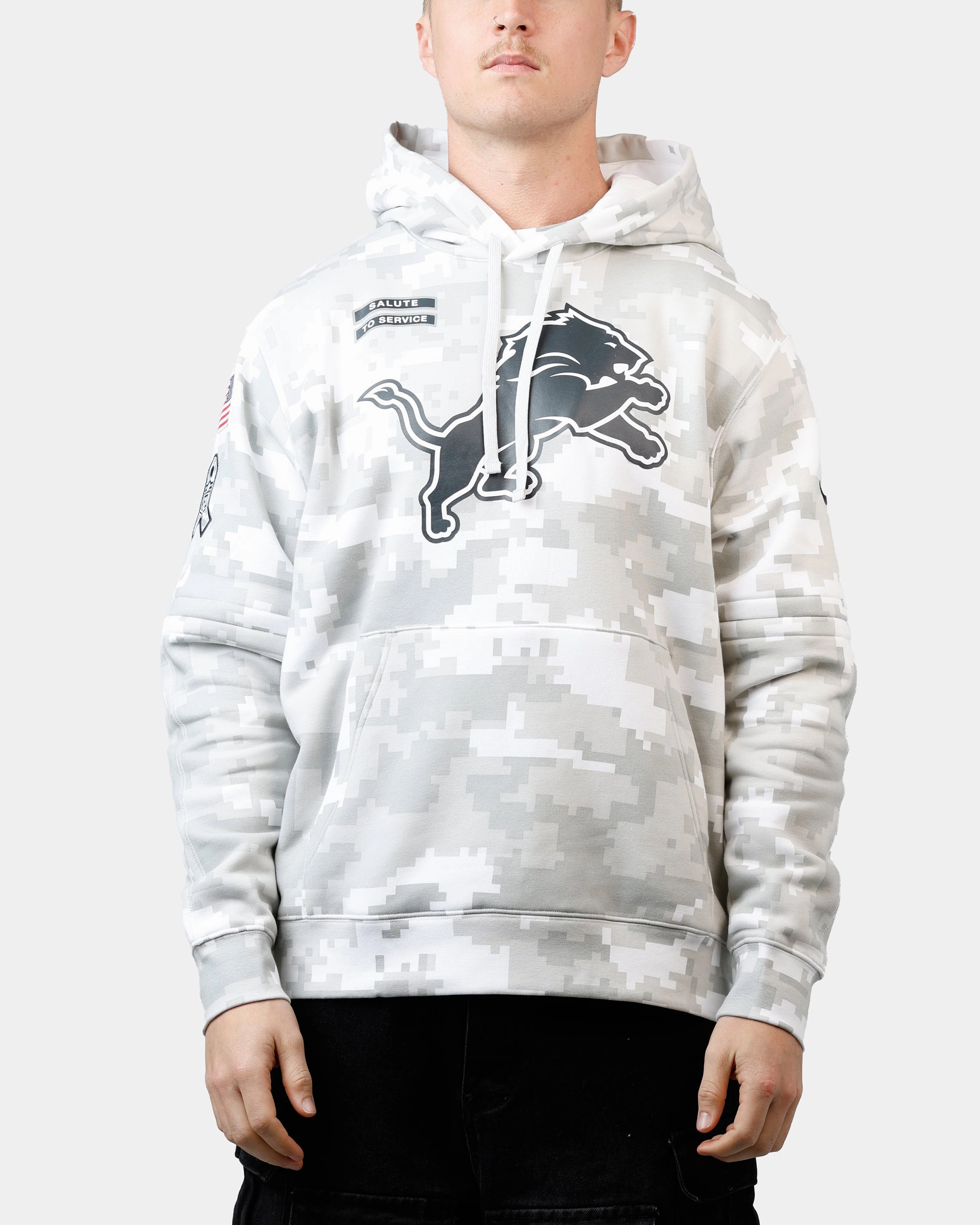 city lights Nike Detroit Lions Salute to Service Hoodie Camouflage