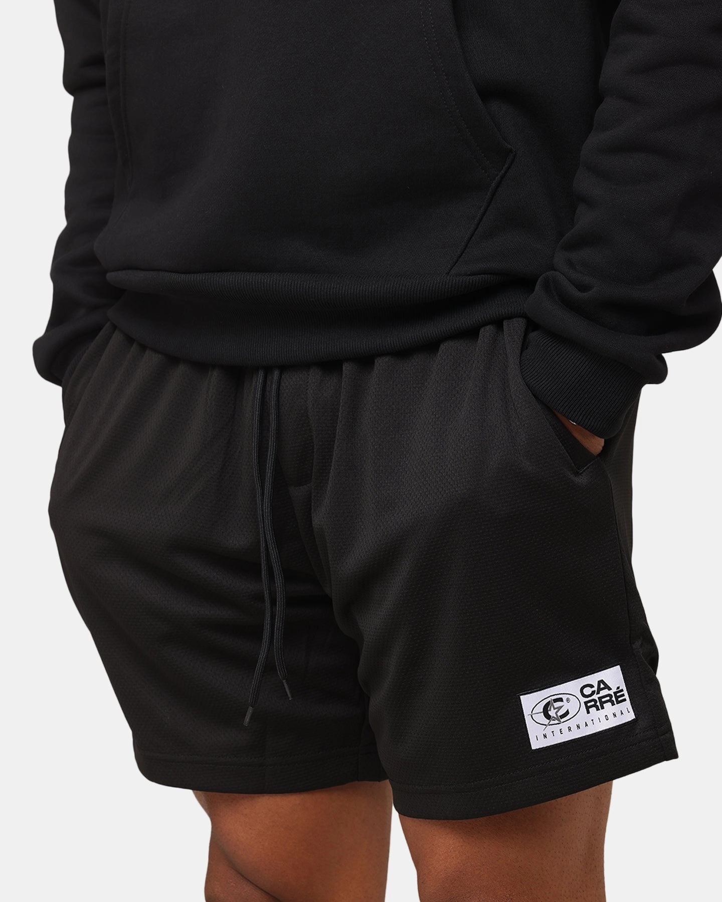 Carre International Basketball Shorts Black Ventilated Back Panels water sports gear