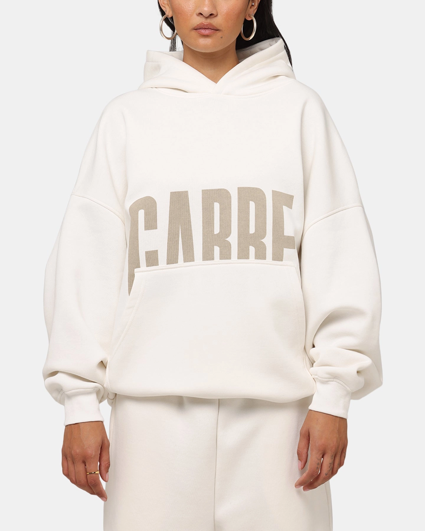 Elephant like Carre Premium Essentials Hoodie Cream
