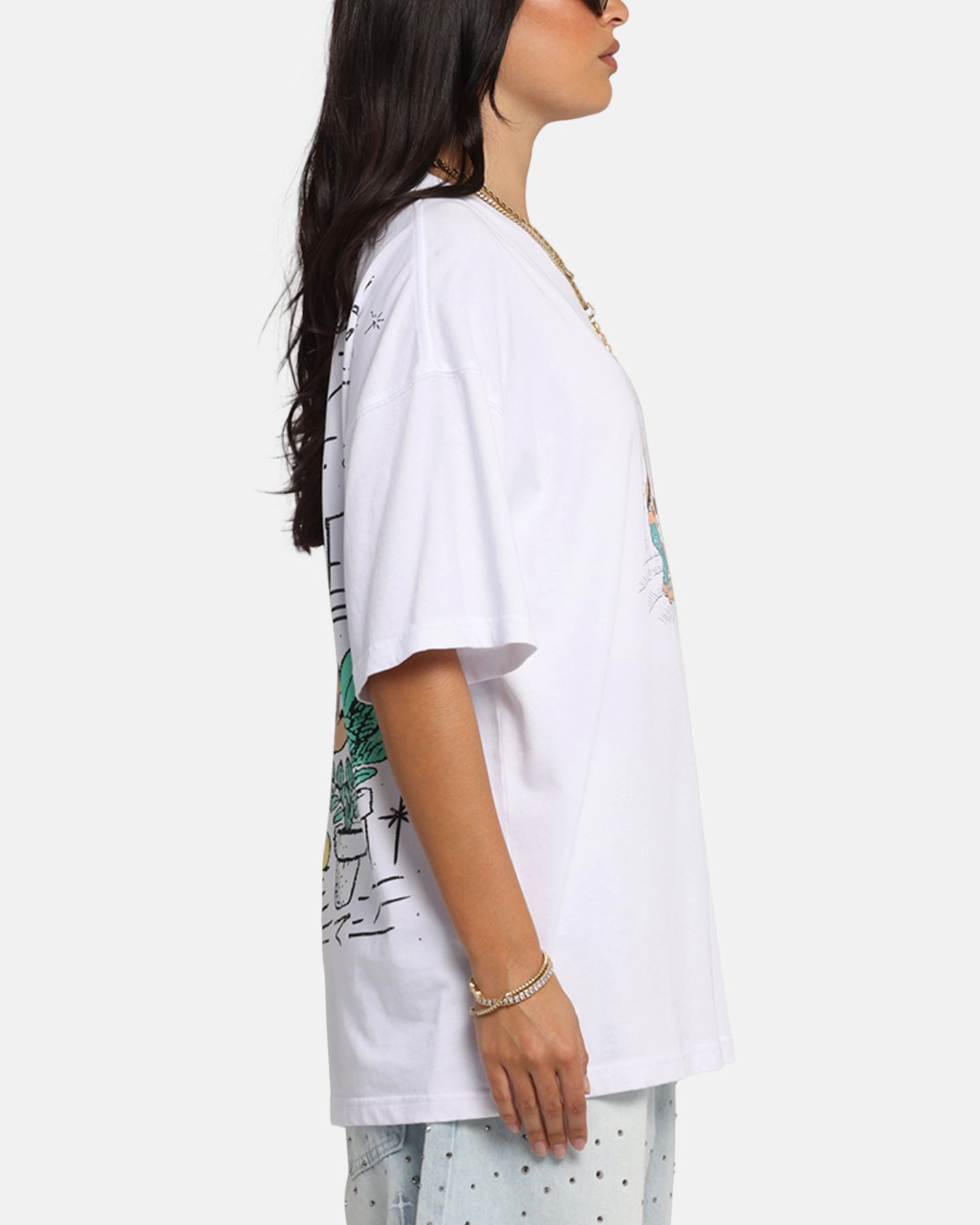 American Thrift Disney Best Friend's T-Shirt White UVProtectionFinish