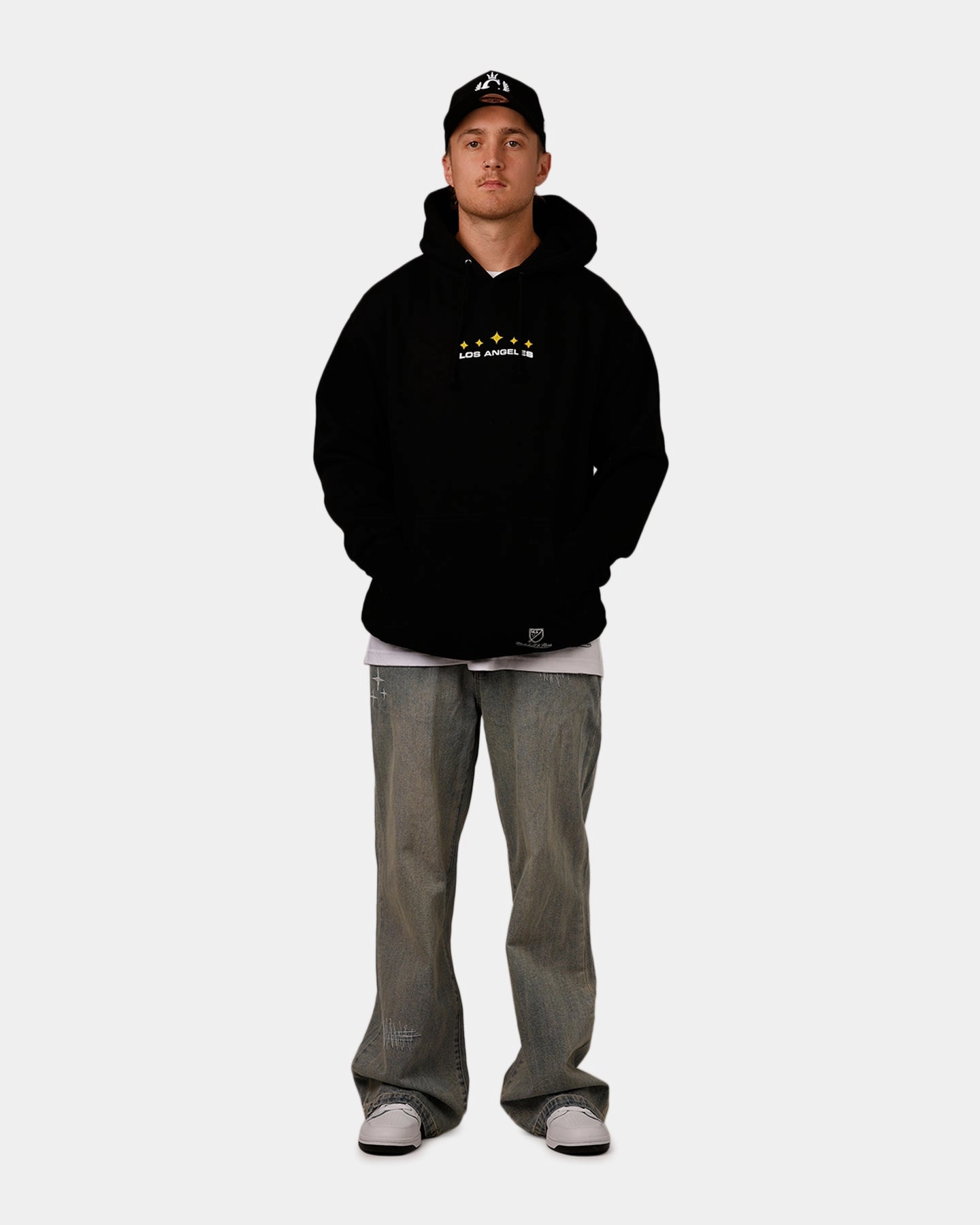 Minimize Button-up Mitchell & Ness X Los Angeles Galaxy X Culture Kings Spraypaint Hoodie Black