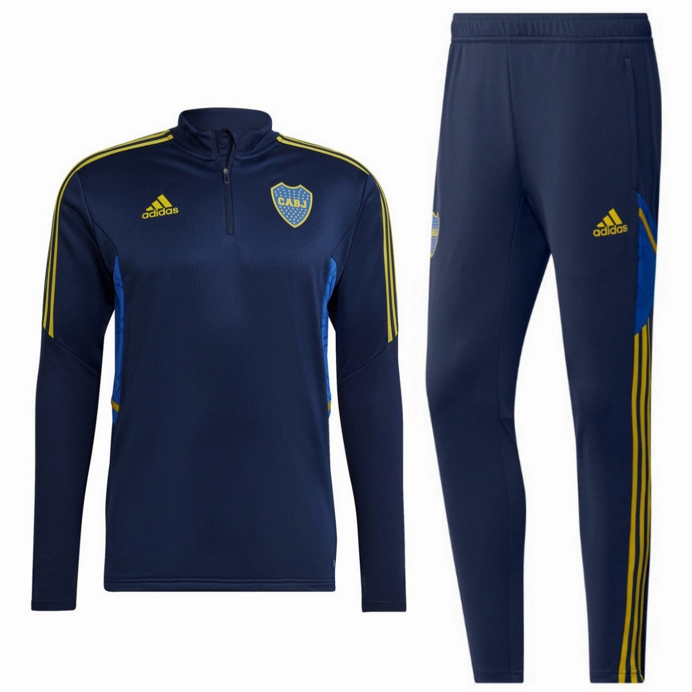 patch venue Boca Juniors training technical Soccer tracksuit 2022/23 navy - Adidas