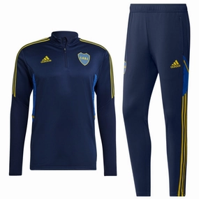 patch venue Boca Juniors training technical Soccer tracksuit 2022/23 navy - Adidas
