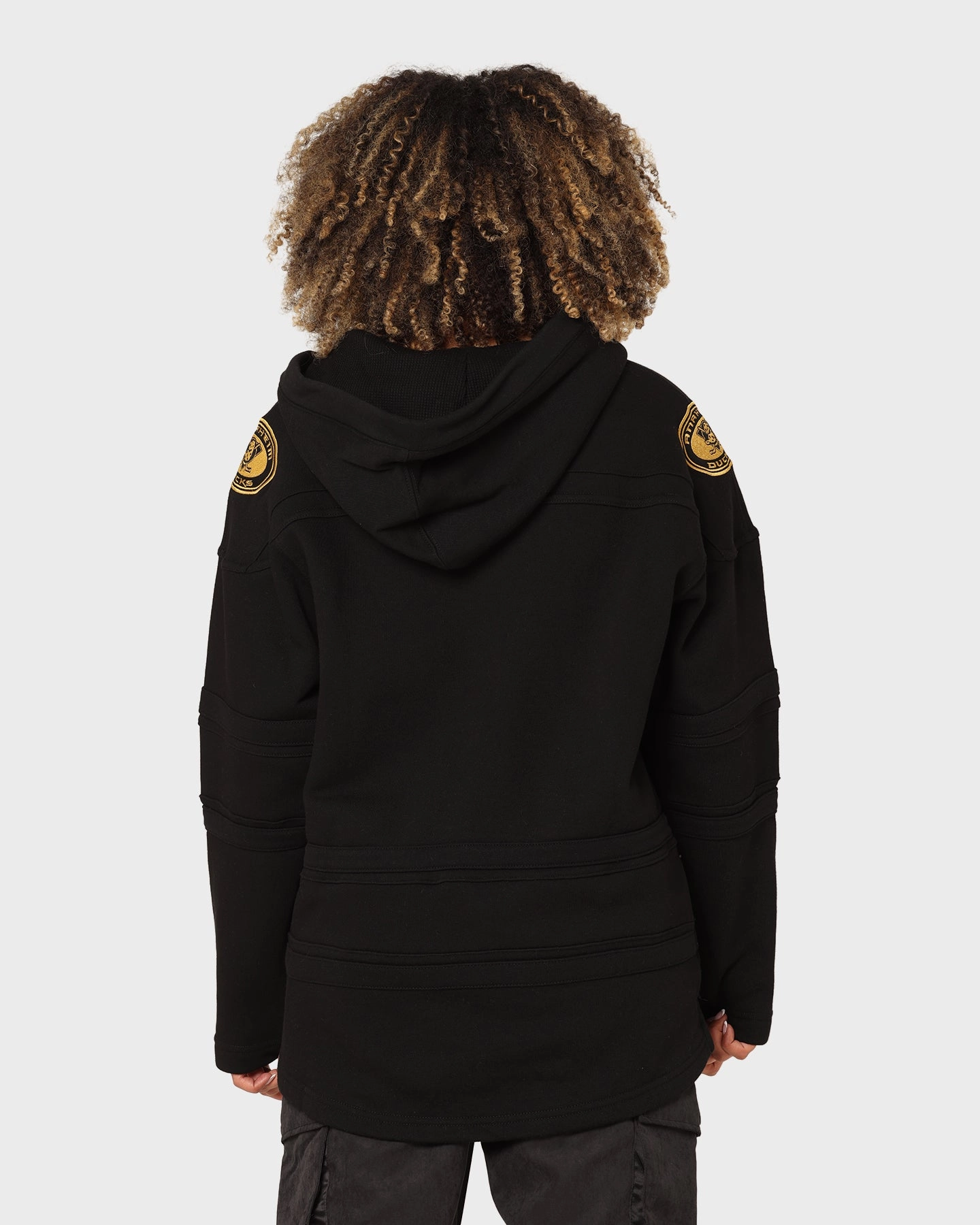 47 Brand Anaheim Ducks Superior Lacer Hoodie Black/Gold High Density Weave