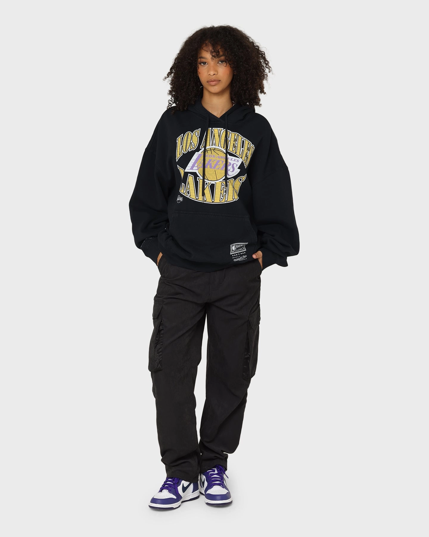 Mitchell & Ness Los Angeles Lakers Point Guard Hoodie Faded Black Hint