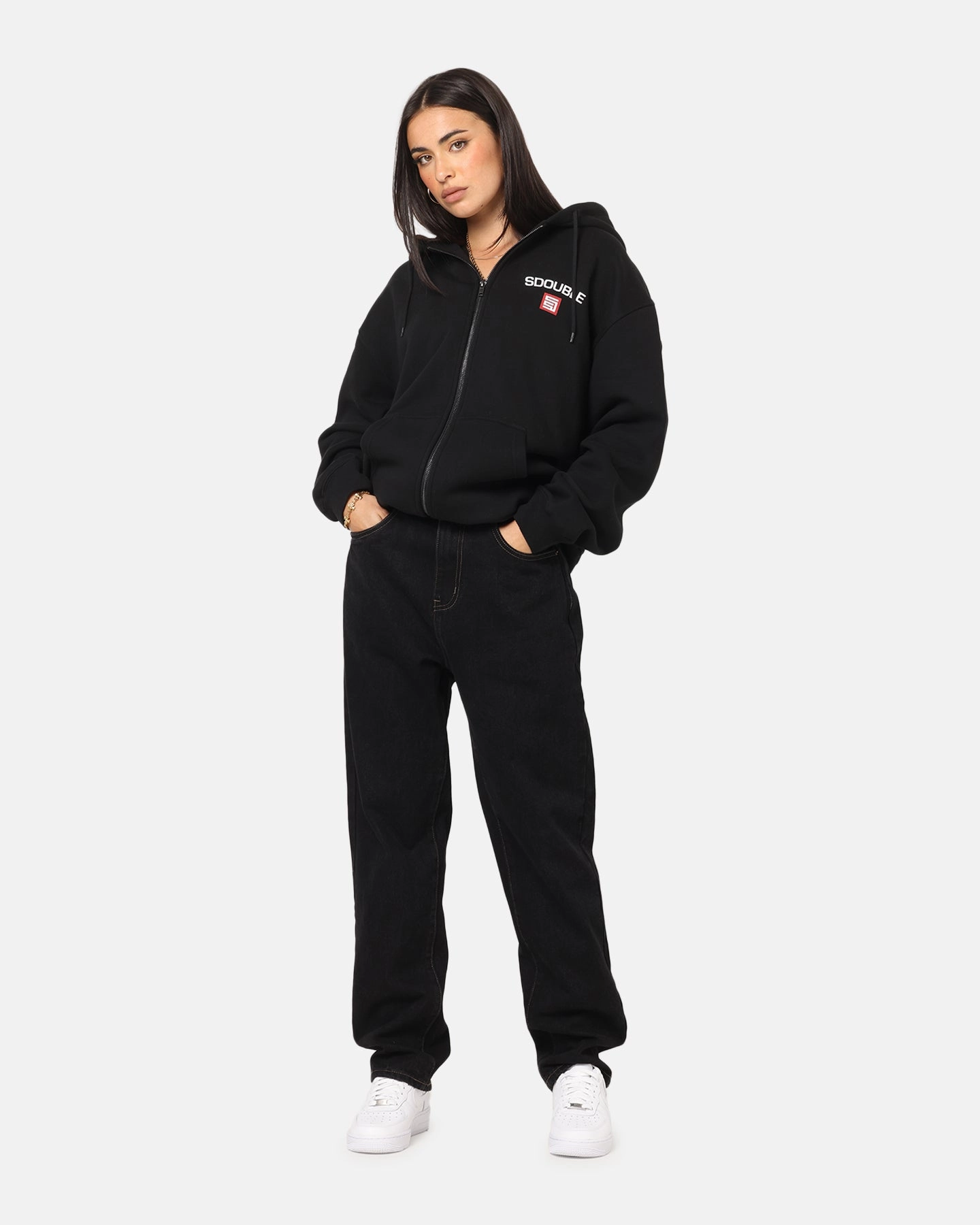 Daily Wear Festival Outfit Holiday Vibes Stretch S Double Denim Standard Jeans Black Rinse