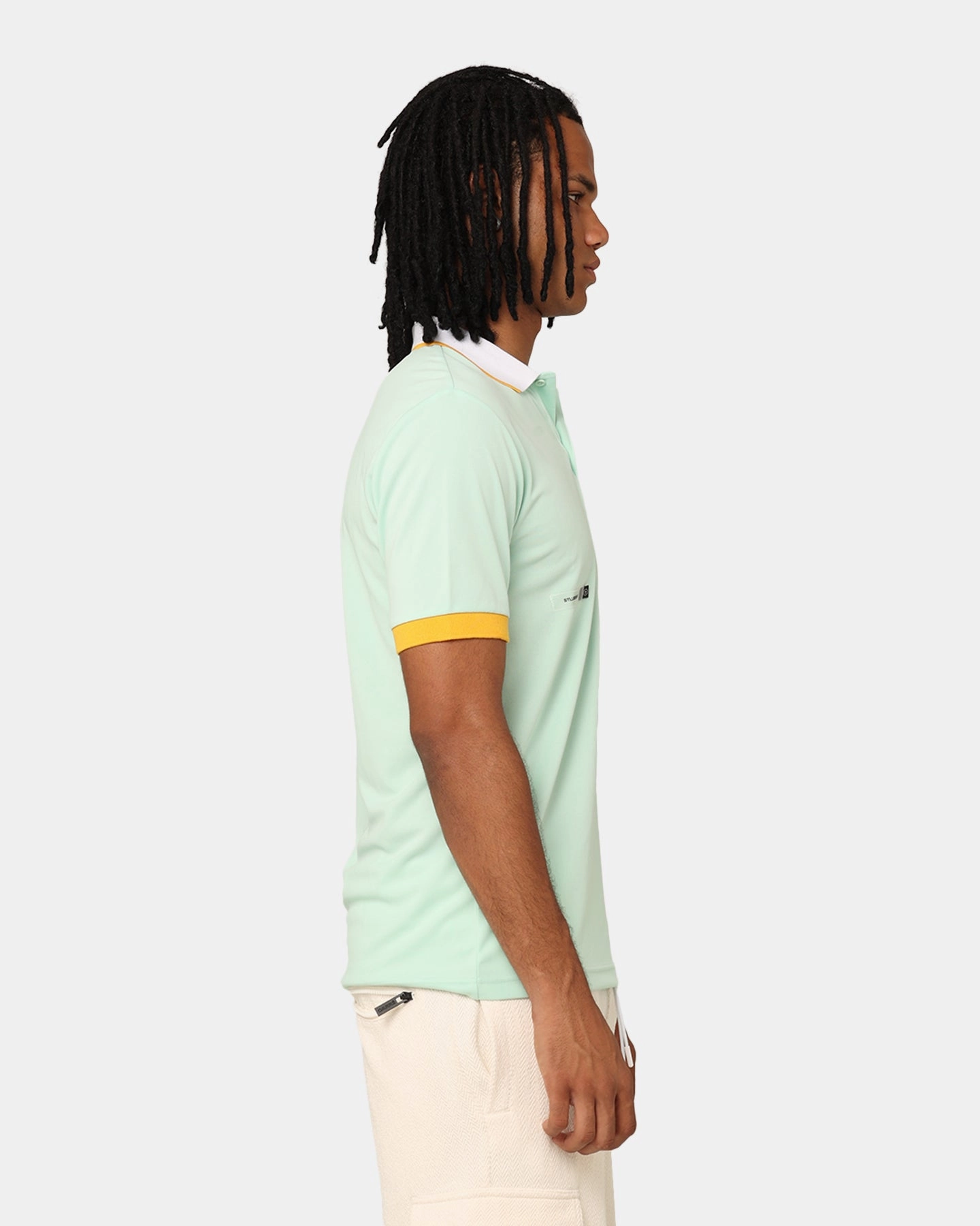 Summer Staple Students Golf Benfield Polo Shirt Mint