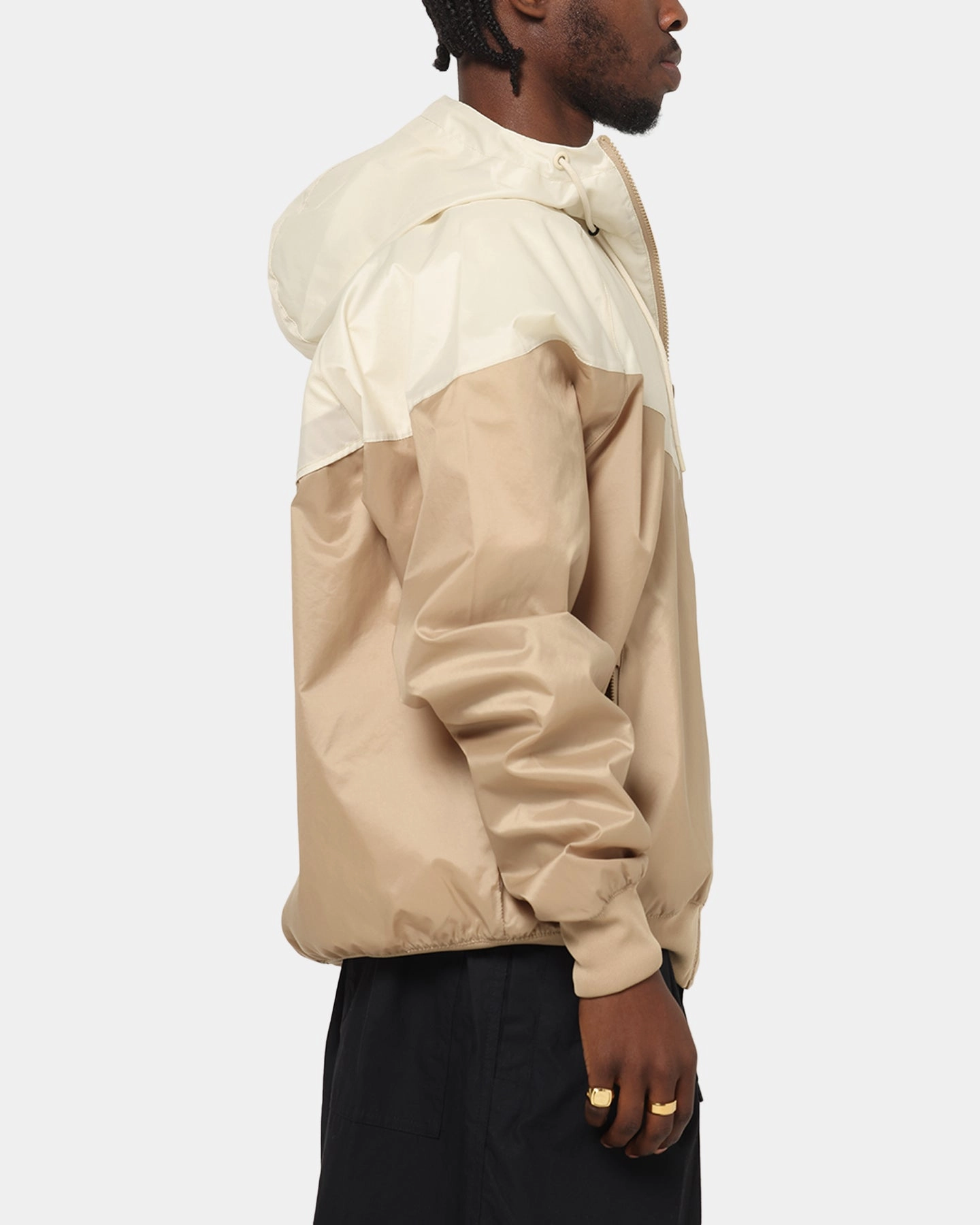 Nike Sportswear Woven Windrunner Jacket Beige/Khaki Smart Casual Universal Backpack Compatibility