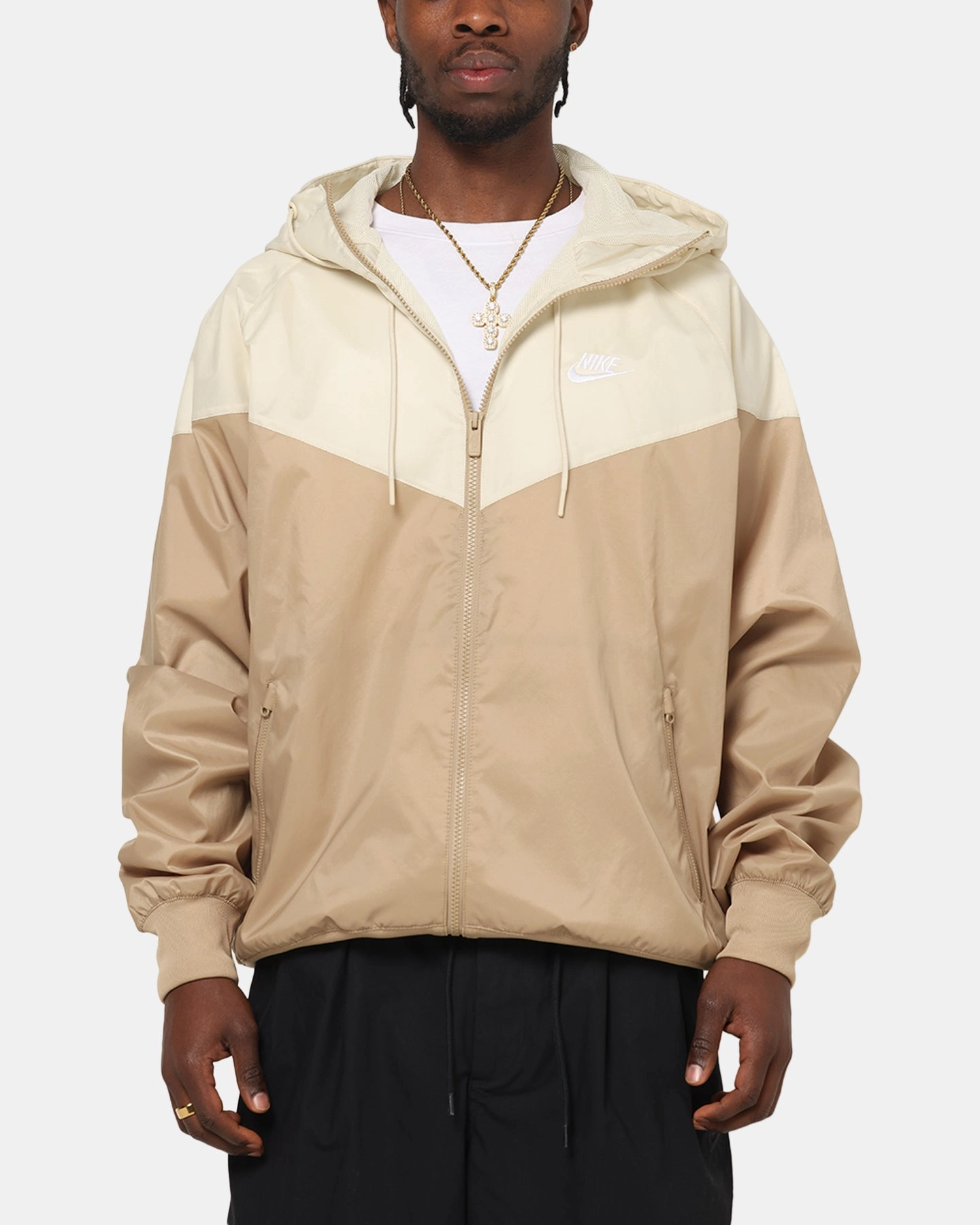 Nike Sportswear Woven Windrunner Jacket Beige/Khaki Attention