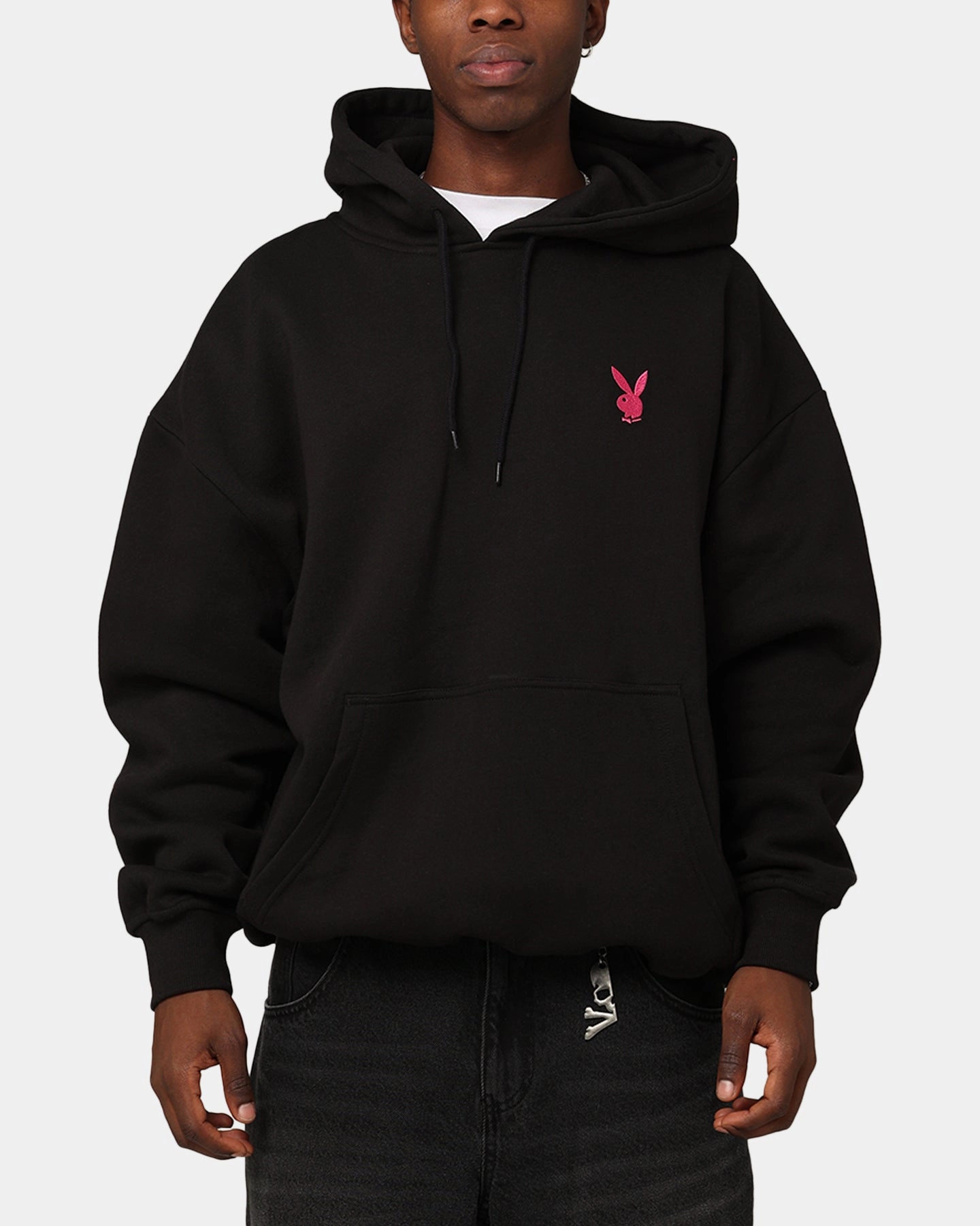 Heat Regulating Technology adults Playboy Bunny Basics Oversized Hoodie Black