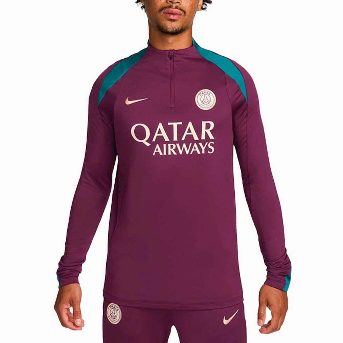 PSG dark red training technical soccer tracksuit 2024/25 - Nike Dance wear