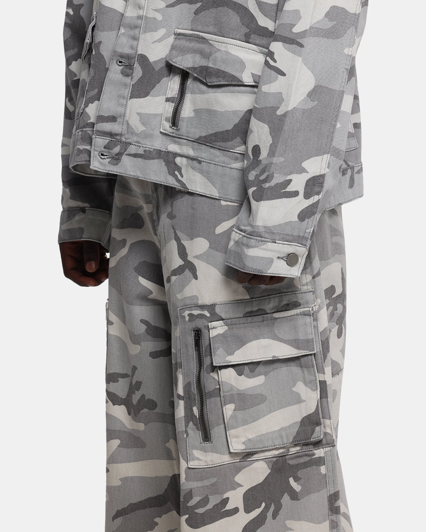 Sport Performance Loiter Combat Cargo Pants Snow Camo