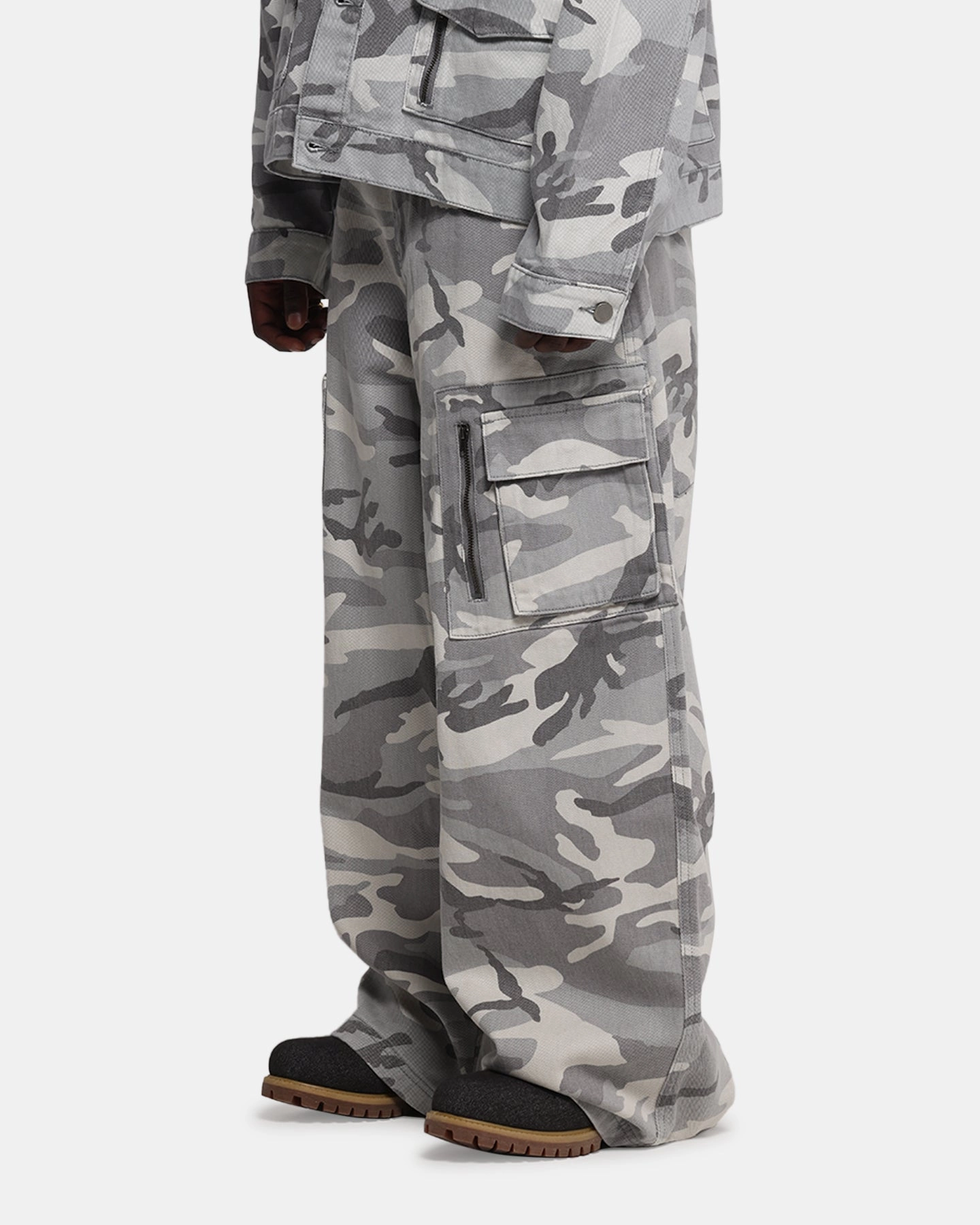 Lightweight Wear Loiter Combat Cargo Pants Snow Camo