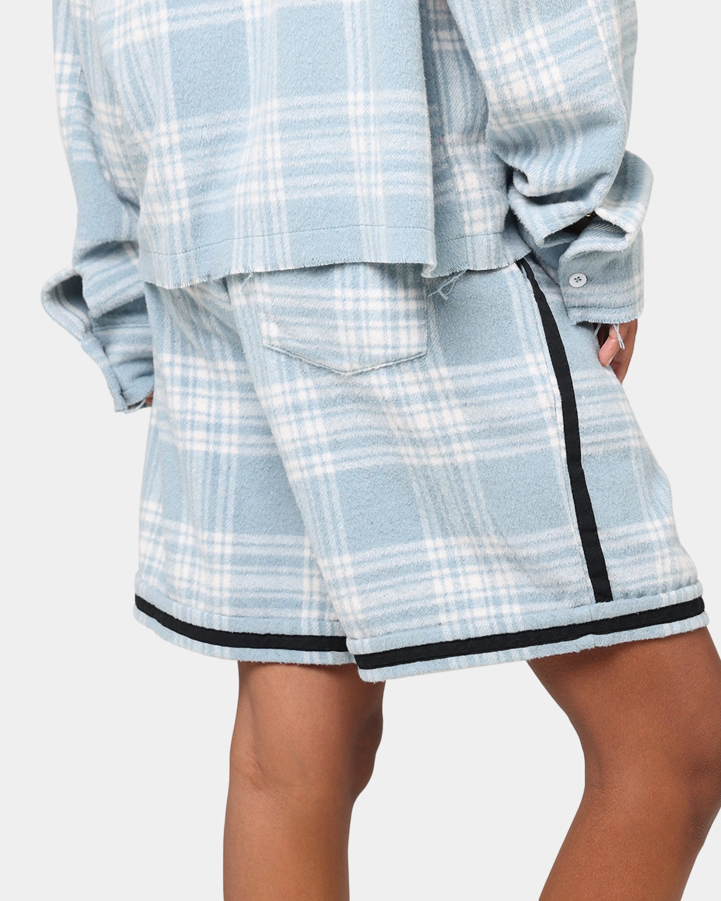 stain - resistant XXIII Plaid Ball Shorts Blue