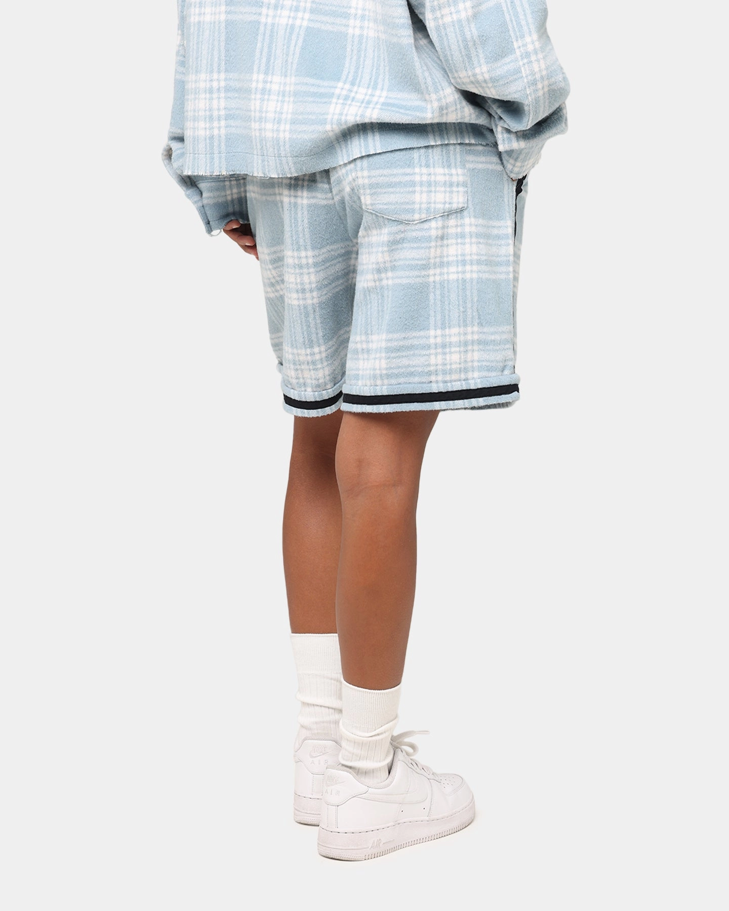 Weekend Outing XXIII Plaid Ball Shorts Blue