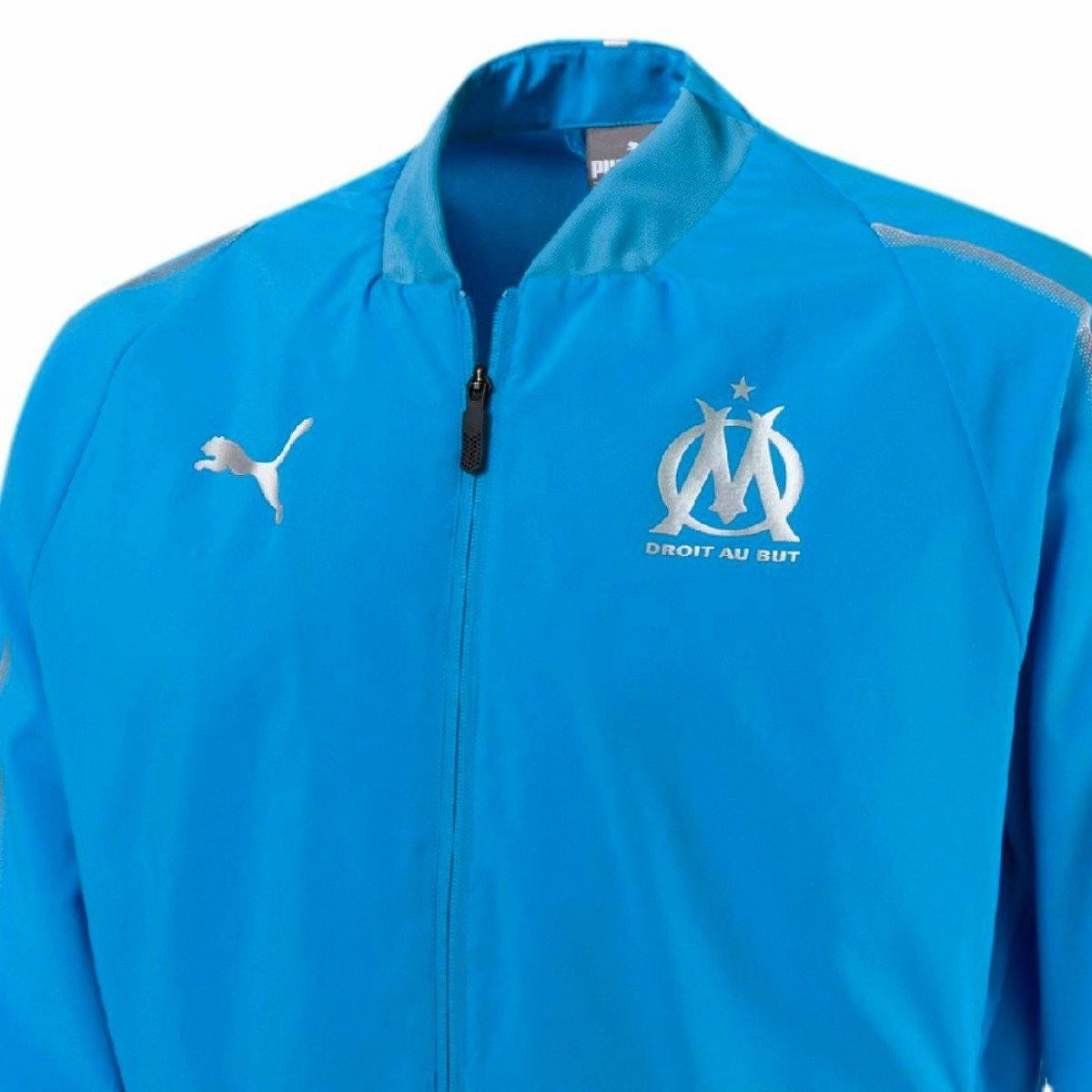 Sport Activewear Reinforced Knees Olympique Marseille Presentation Soccer Tracksuit 2018/19 - Puma