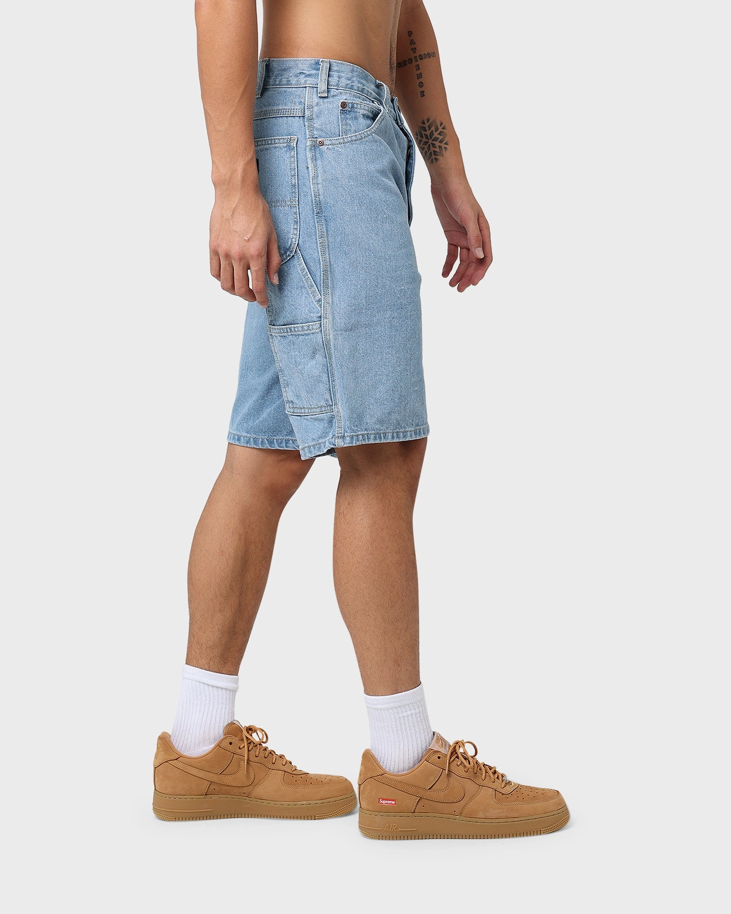 Breathable Design Dickies Relaxed Fit Carpenter Shorts Light Indigo