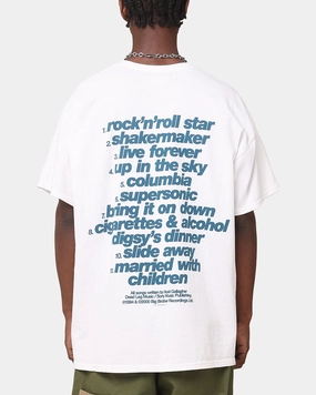 Oasis Definitely Maybe T-Shirt White Vintage UV protection layer