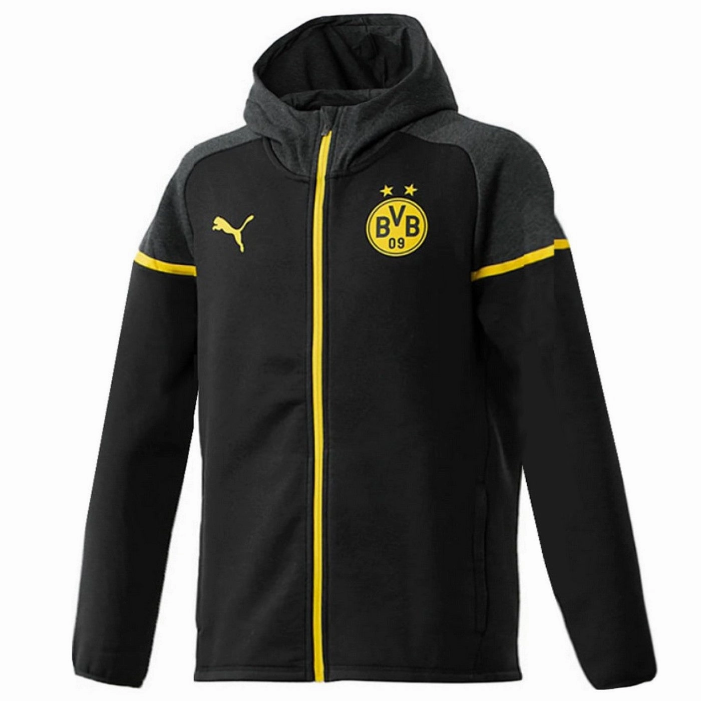 Borussia Dortmund Casual hooded presentation jacket 2023/24 - Puma Quick Motion Gear Team sports uniform