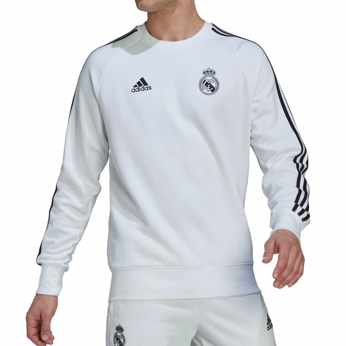 Real Madrid white training sweat Soccer tracksuit 2022/23 - Adidas Enhanced Airflow Mesh Tactical Durability