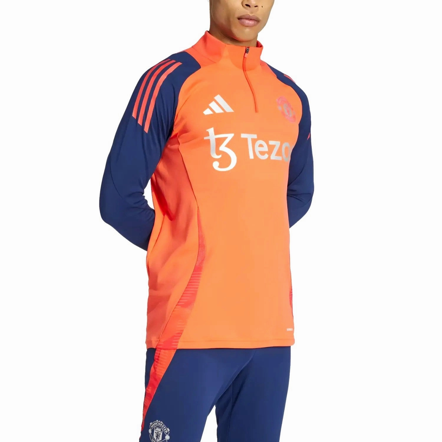 Wrinkle-Resistant shrink-resistant Manchester United training technical Soccer tracksuit 2024/25 - Adidas